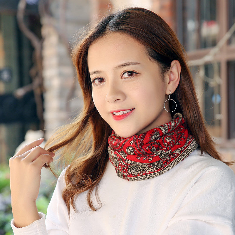 Fashion Fluffy Hat Scarf Two-in one