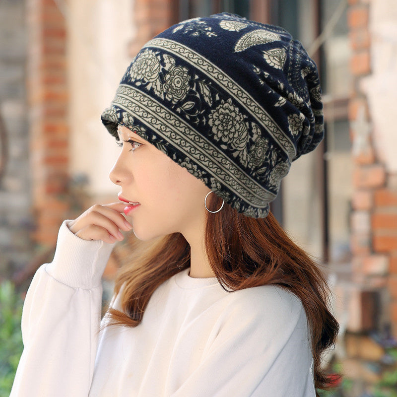 Fashion Fluffy Hat Scarf Two-in one