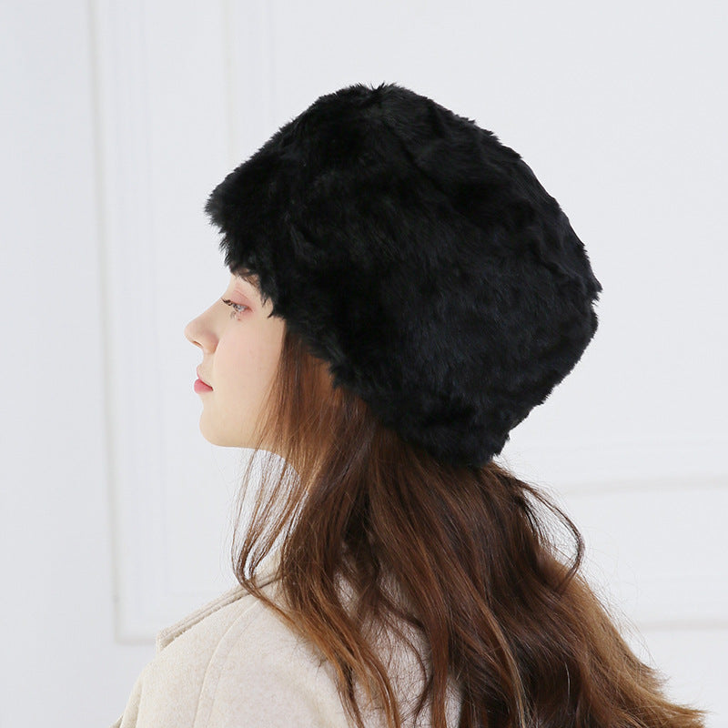 Fashion Plus Velvet Thickening Women Warm Hat