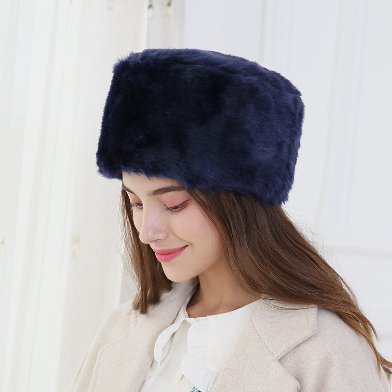 Fashion Plus Velvet Thickening Women Warm Hat