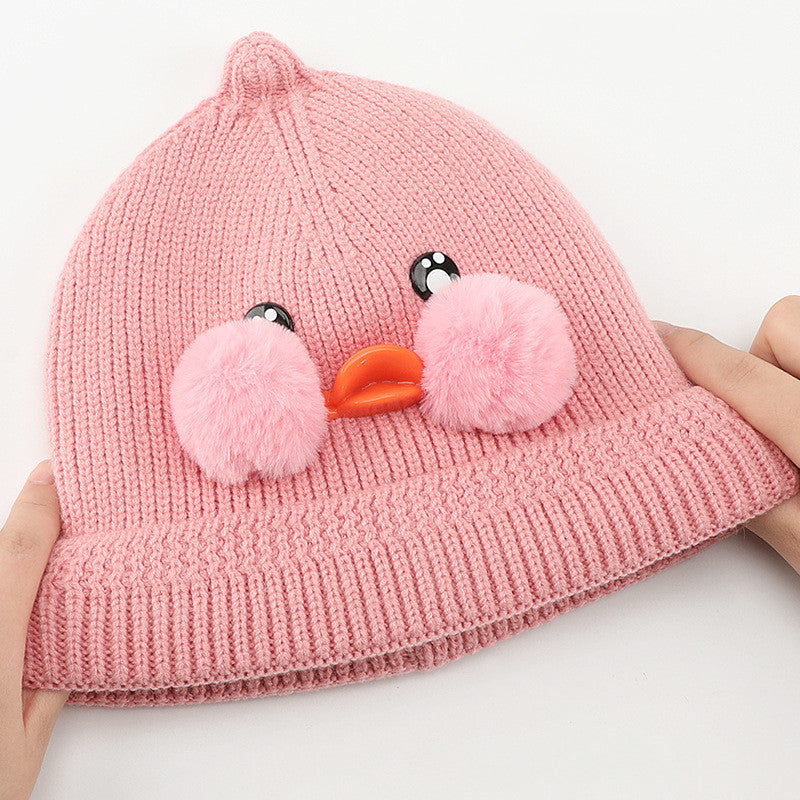 Cute Duck Children's Knitted Hat