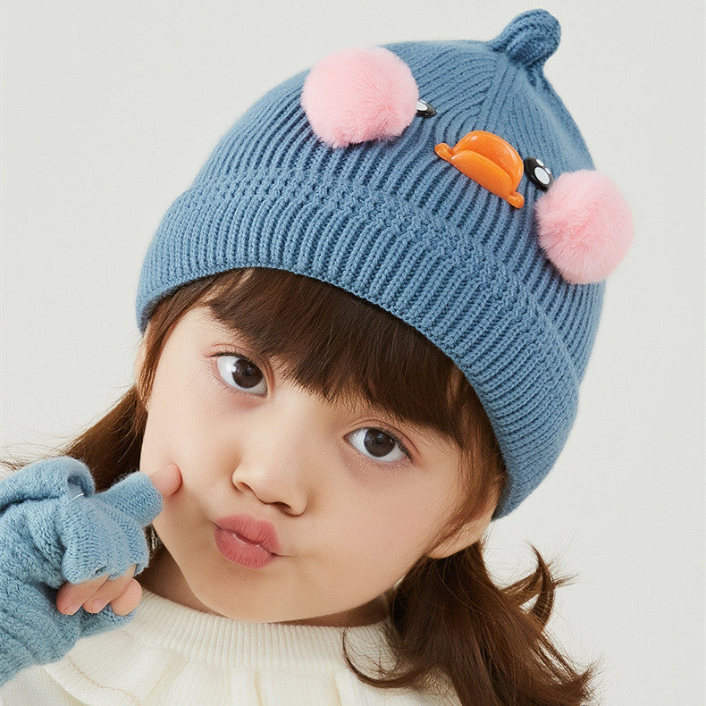 Cute Duck Children's Knitted Hat
