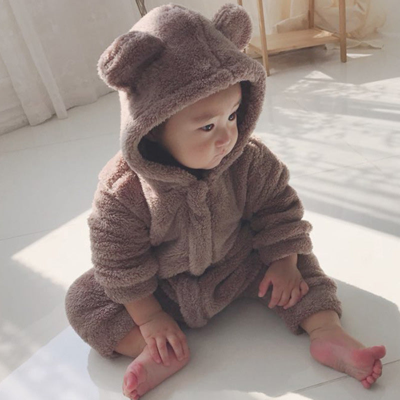 Baby Cute Soft Cotton Bear Onesie Go Out Wear