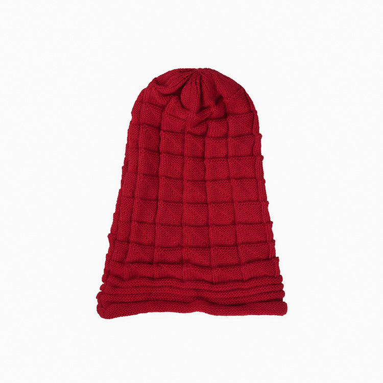 Winter Outdoor Pleated Knitted Wool Hat