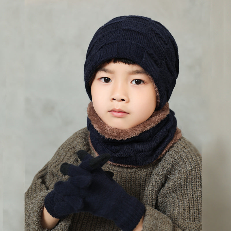Children's Winter Three-Piece Suit With Fleece To Keep Warm Outdoors