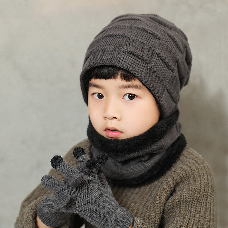 Children's Winter Three-Piece Suit With Fleece To Keep Warm Outdoors