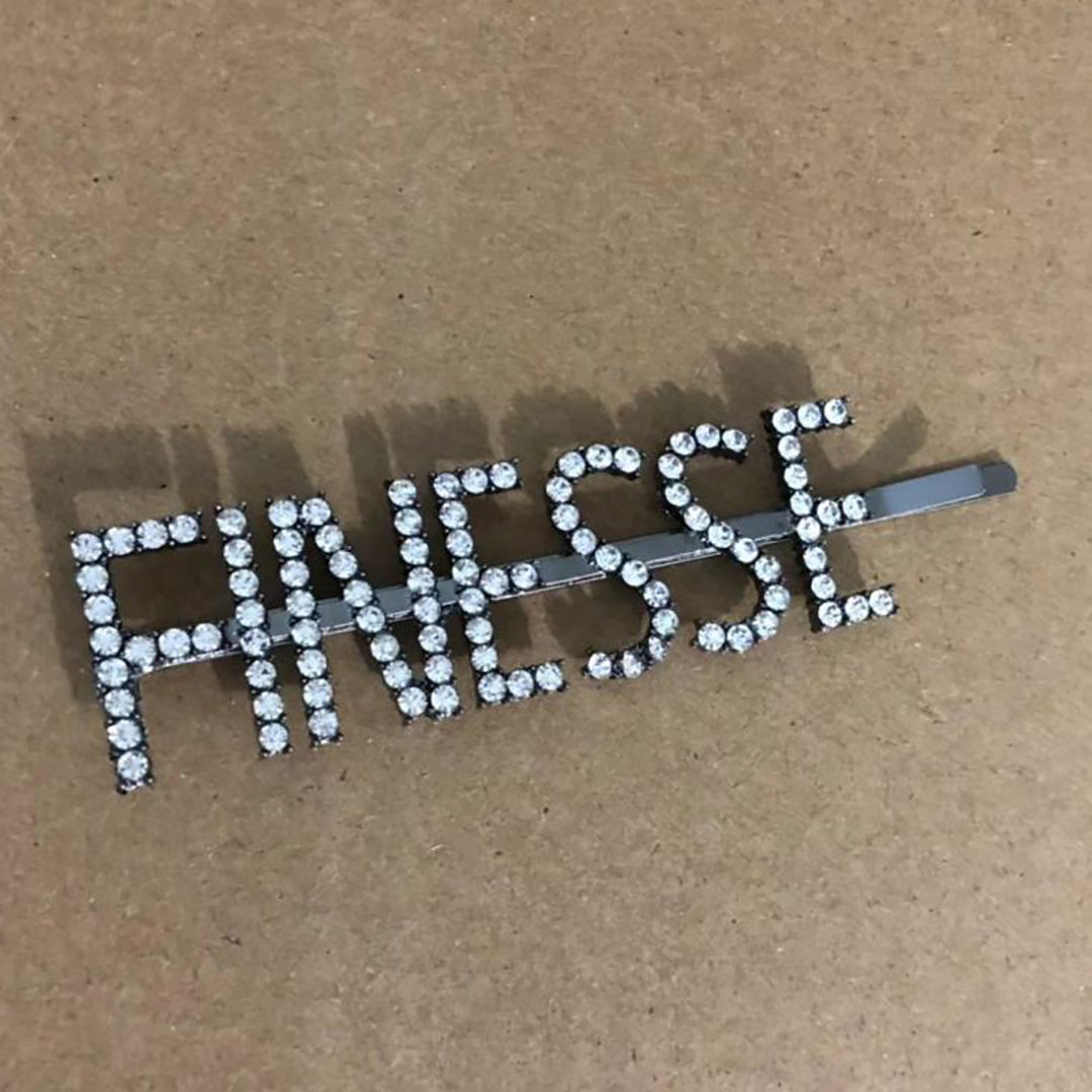 Fashion Letter Hairpin Rhinestone Ornament