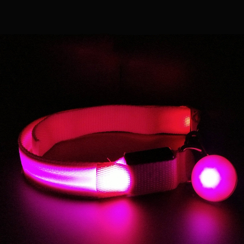 Dog Glow Collar Fluorescent Glow Pendant