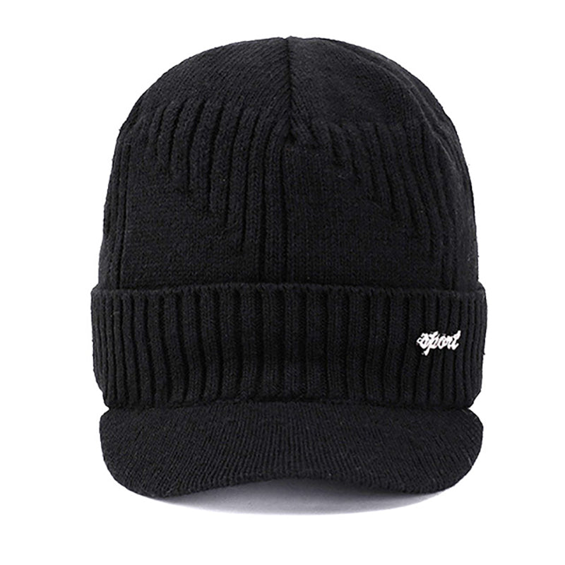 Winter Men's Warm Plus Wool Knitted Cap