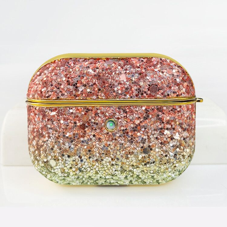 Flip Glitter Rainbow Bluetooth Headset Case for Airpods 1/2/3