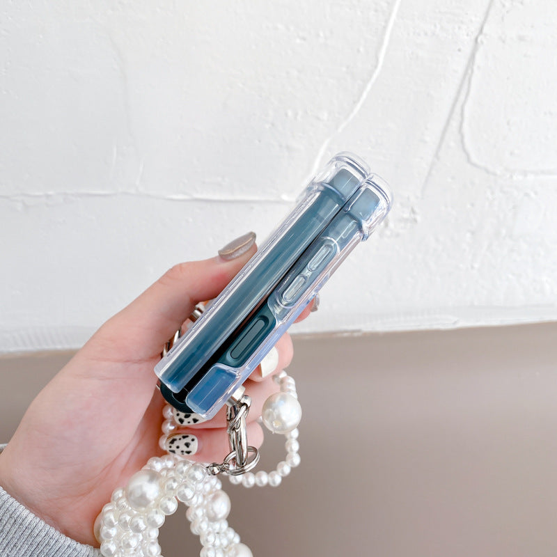 Pearl shockproof phone case for Samsung zflip