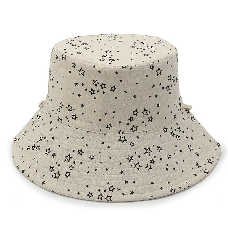 Spring And Summer Fashion Sunshade Star Bucket Hat