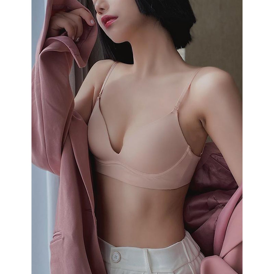 Push Up Thin Straps Seamless T-Shirt Bra