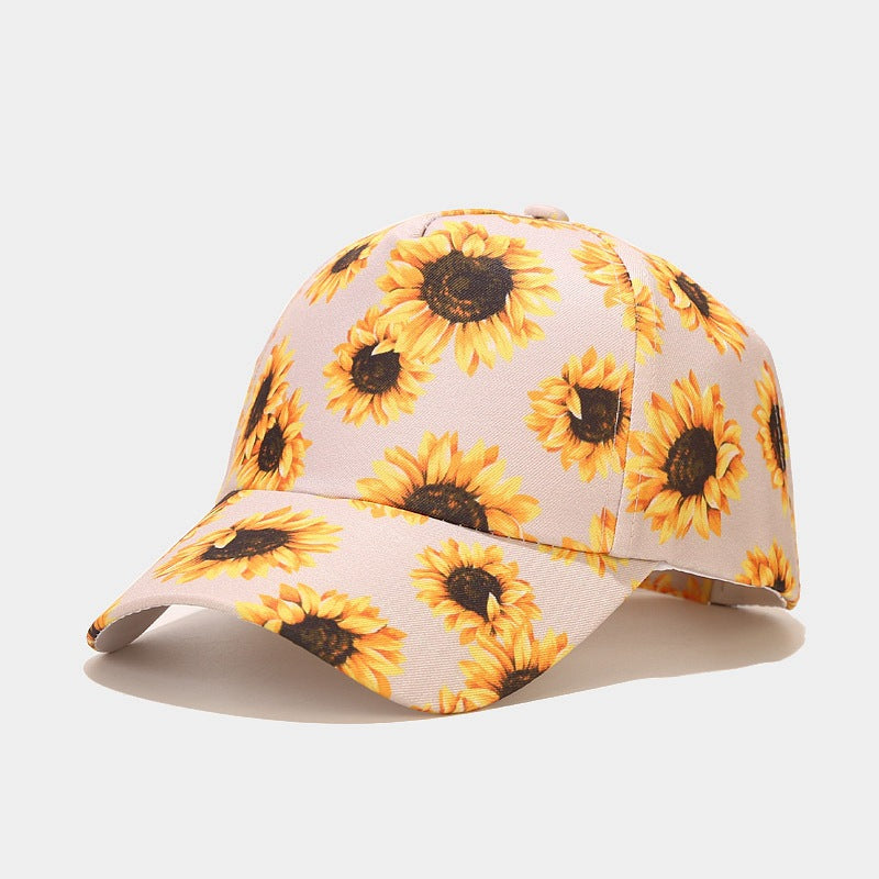 Sunflower Ponytail Baseball Cap