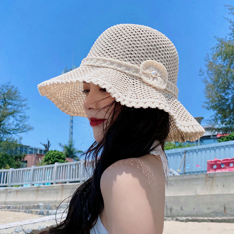 Summer Wave Brim Woven Bucket Cap