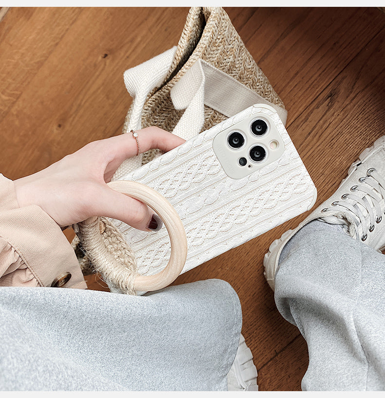 Boho Knitted Phone Case for iPhone 12