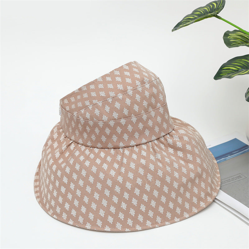 Empty Top Large Brim Sunshade Bucket Hat