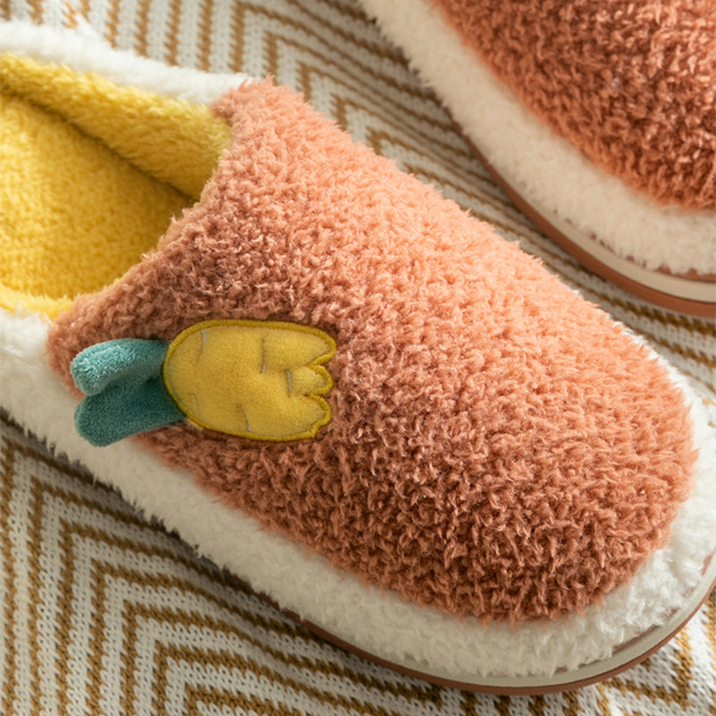 Lovers‘ Winter Home Non-Slip And Warm Plush Slippers