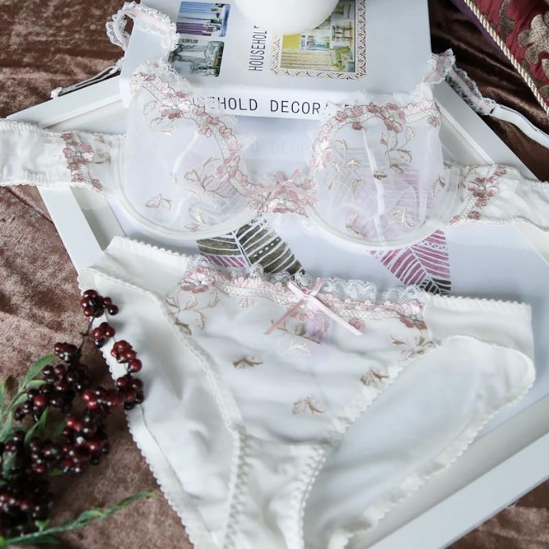 Pluss Size Sexy Ultra-thin Bra Sets