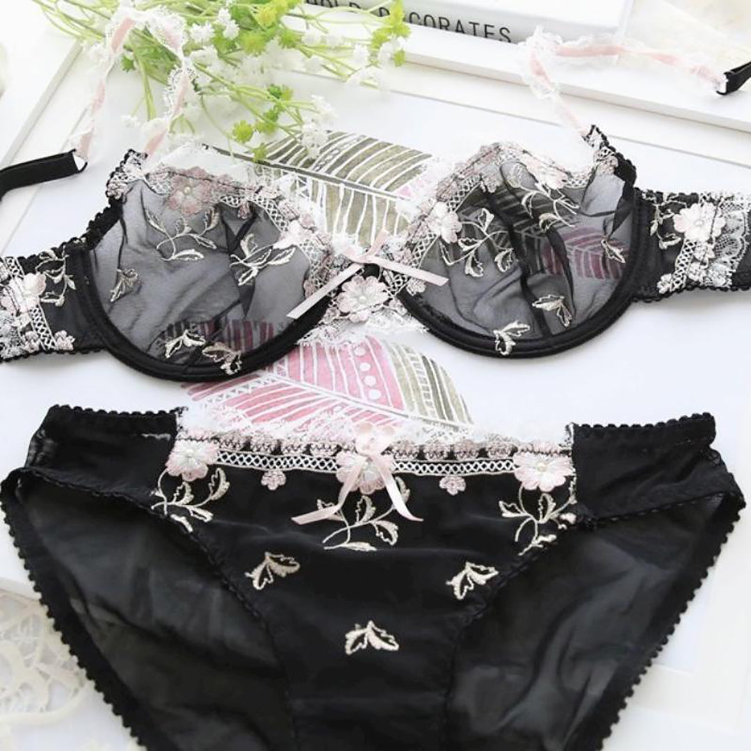 Pluss Size Sexy Ultra-thin Bra Sets