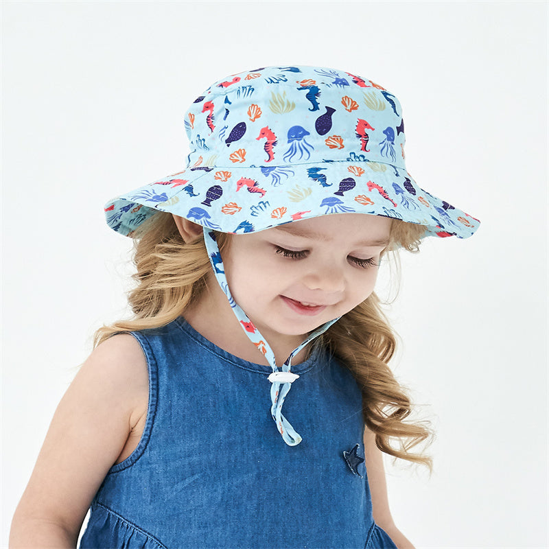 Baby breathable cool beach hat fisherman hat