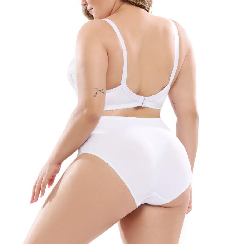 Lace Plus Size Ultra-Thin Bra Set E Cup