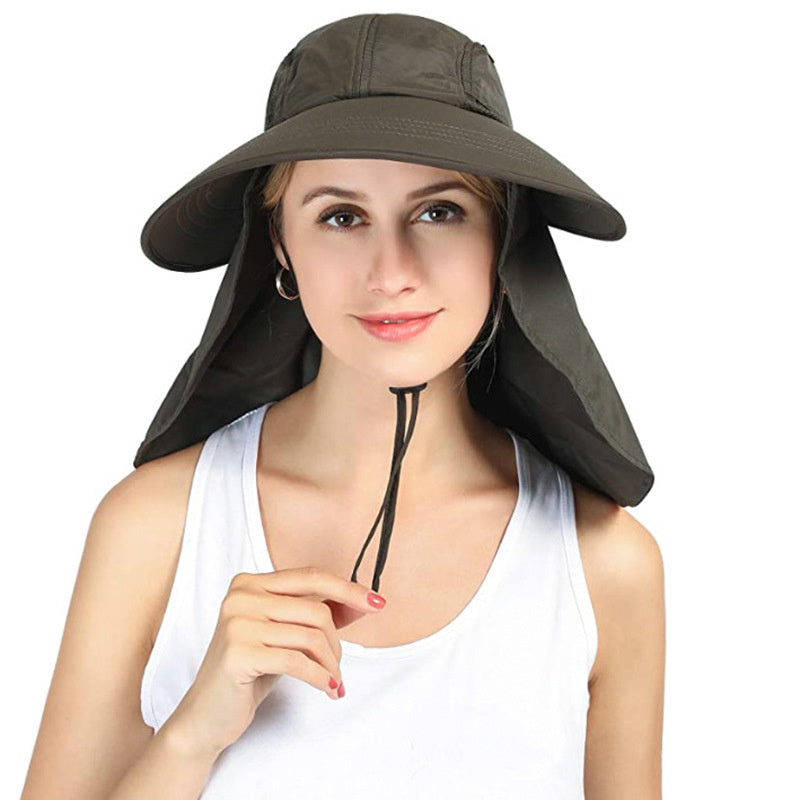 Outdoor uv protection waterproof mountaineering hat