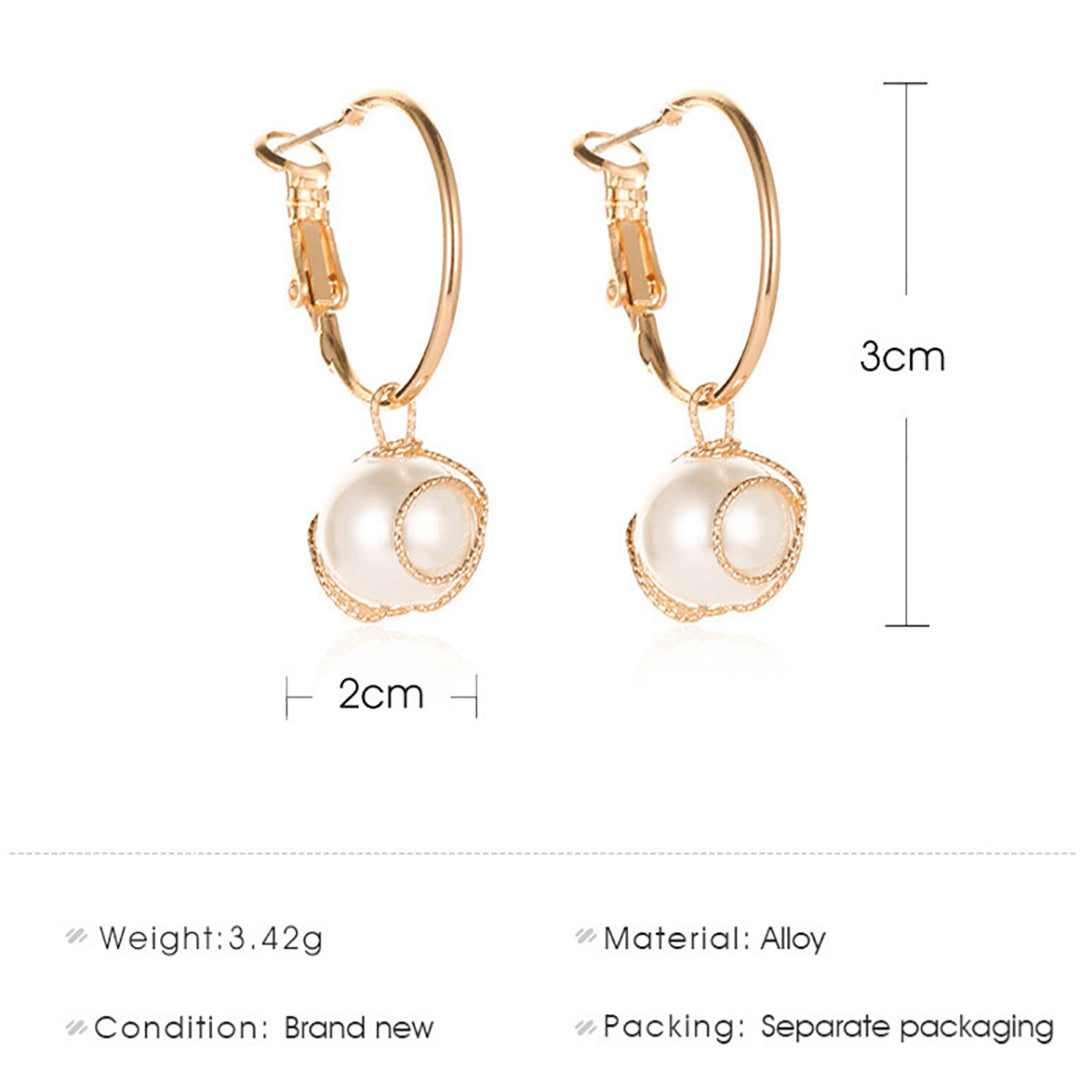 Ziibras™ Female Vintage Pearl Earrings