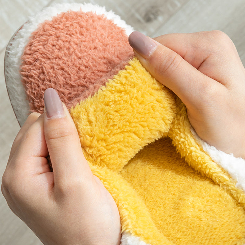 Lovers‘ Winter Home Non-Slip And Warm Plush Slippers