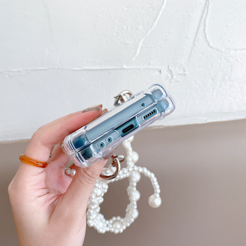 Pearl shockproof phone case for Samsung zflip