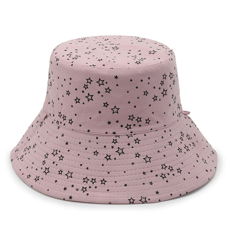 Spring And Summer Fashion Sunshade Star Bucket Hat