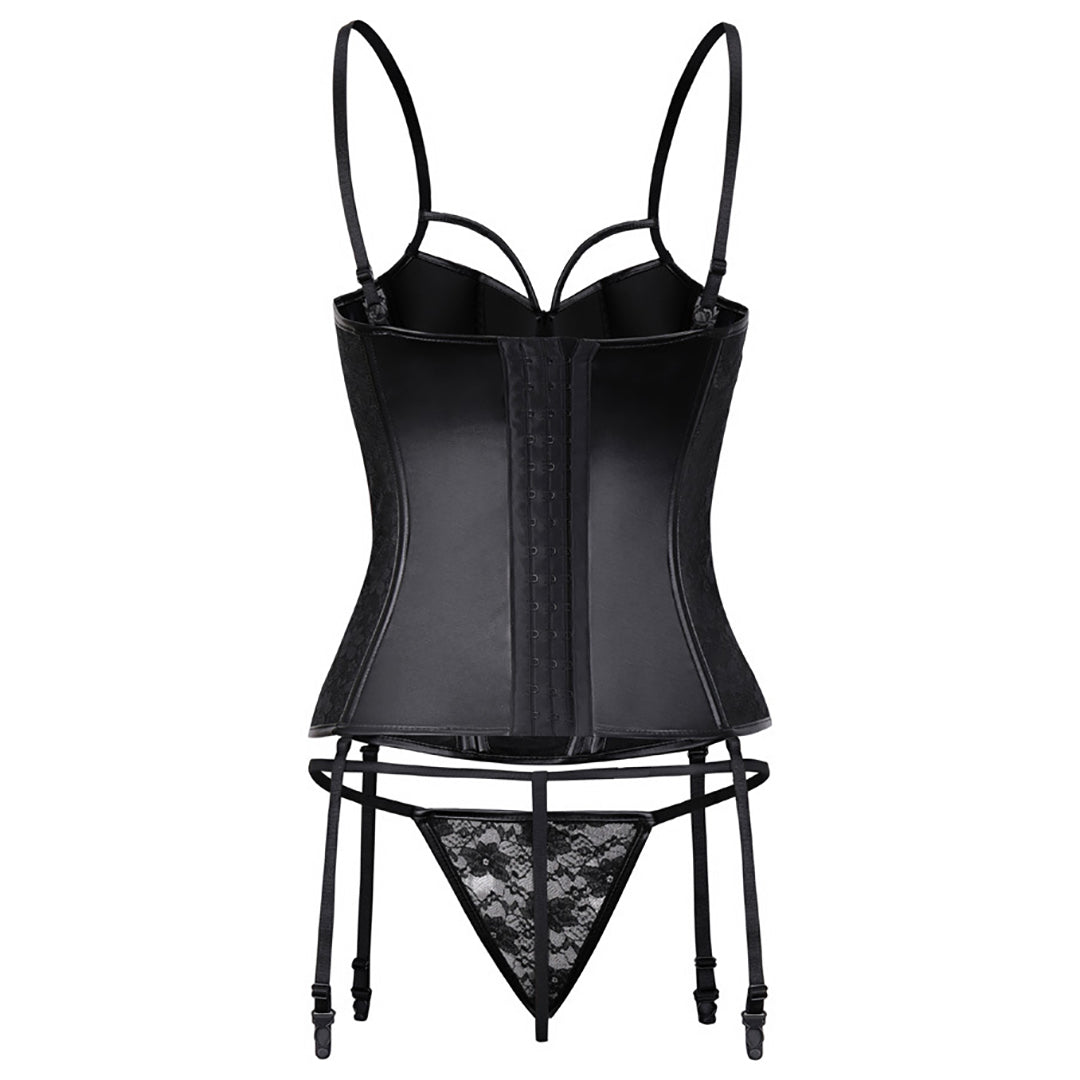 Ziibras™ Sexy Corset Lingeries Suspender Plus Size Lace Bustier Night Club Wear