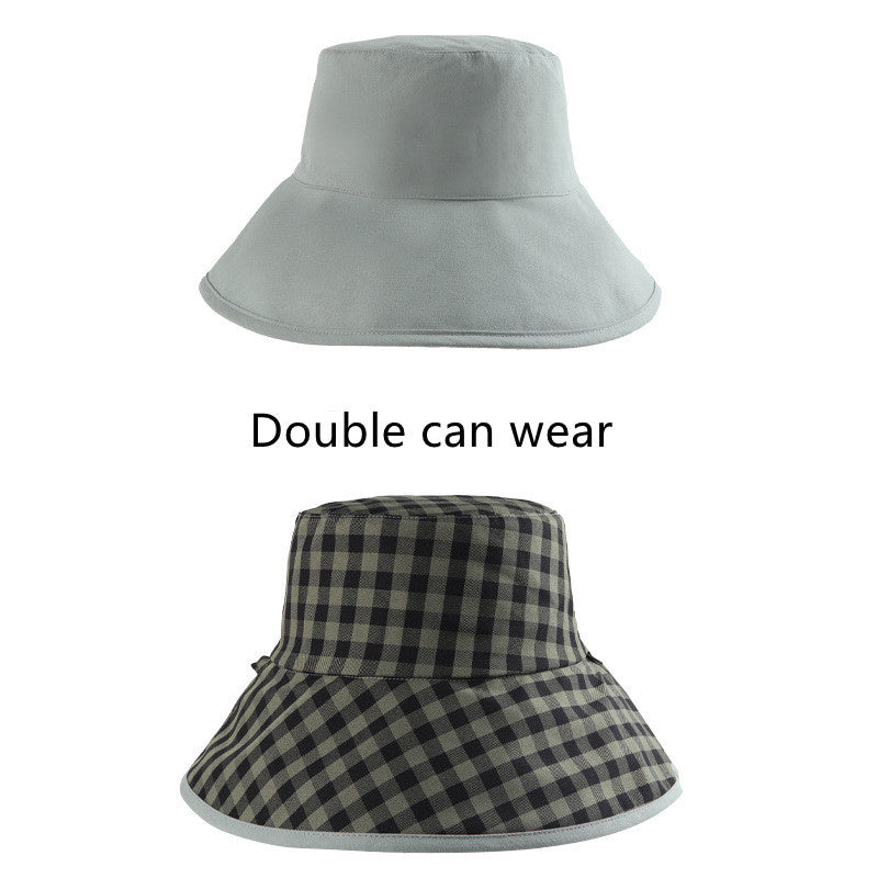 Versatile sun shade uv protection double side cap