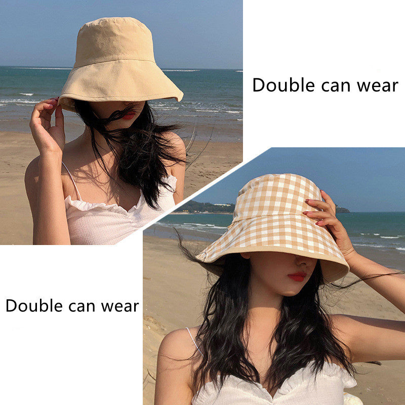 Versatile sun shade uv protection double side cap