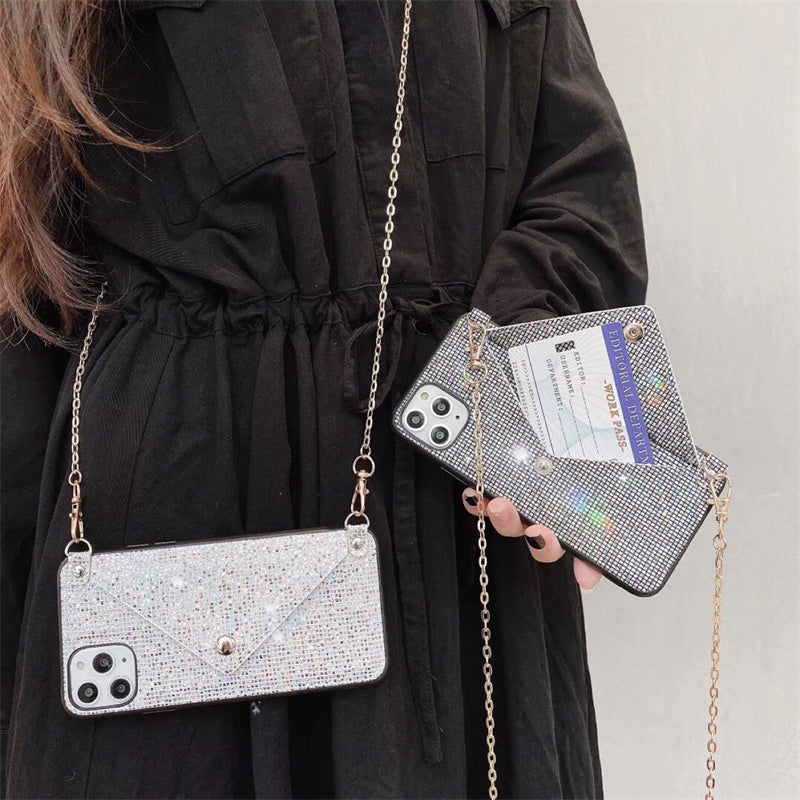 Sequin Shoulder Bag Coin Purse Phone Case