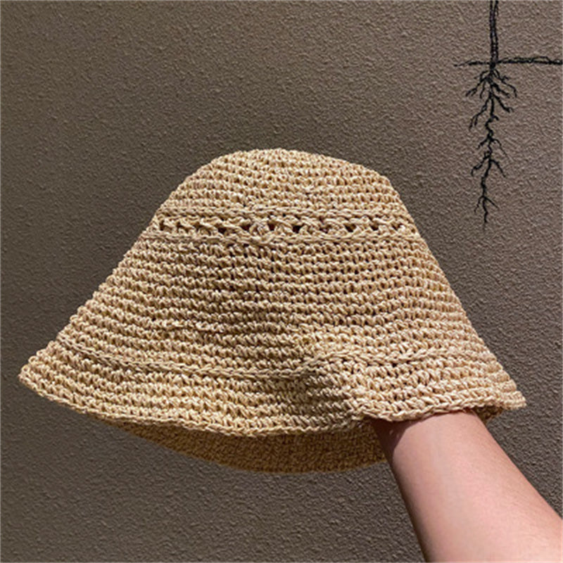 Linen Braided Breathable Basin Hat