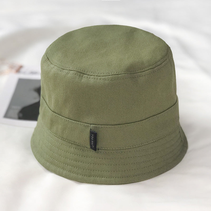 Casual versatile solid color fisherman's hat