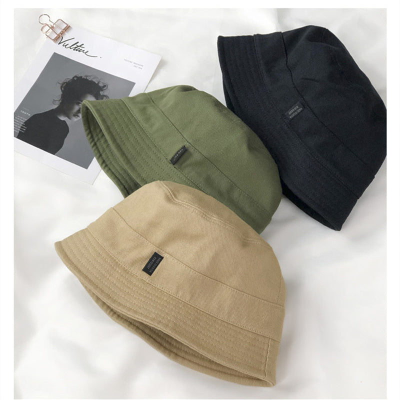 Casual versatile solid color fisherman's hat