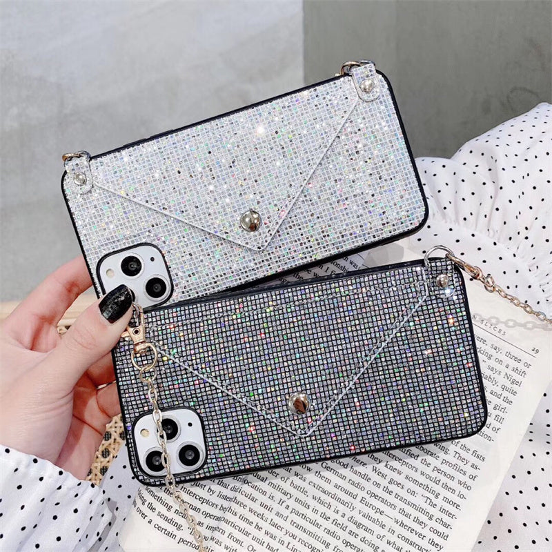 Sequin Shoulder Bag Coin Purse Phone Case