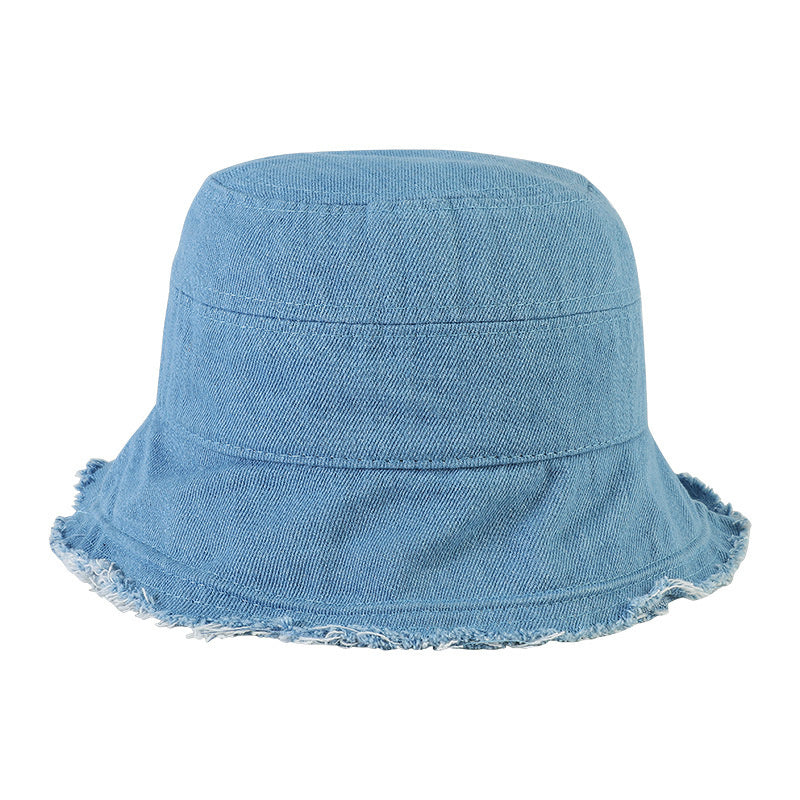 Fashion fur-trimmed tassel sunblock hat