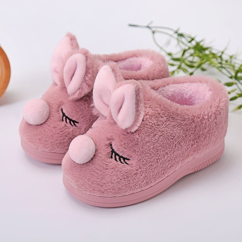 Children's Cartoon Indoor Cotton-Padded Shoes