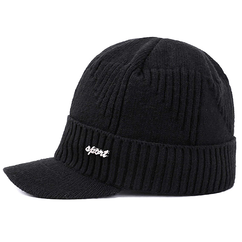 Winter Men's Warm Plus Wool Knitted Cap