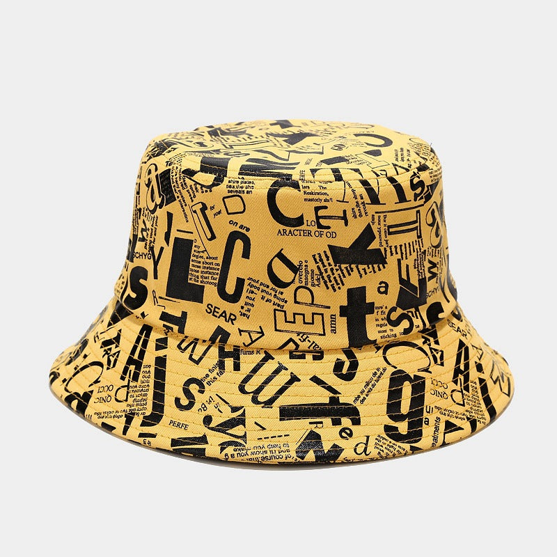 Personalized Trend Graffiti Letter Bucket Hat