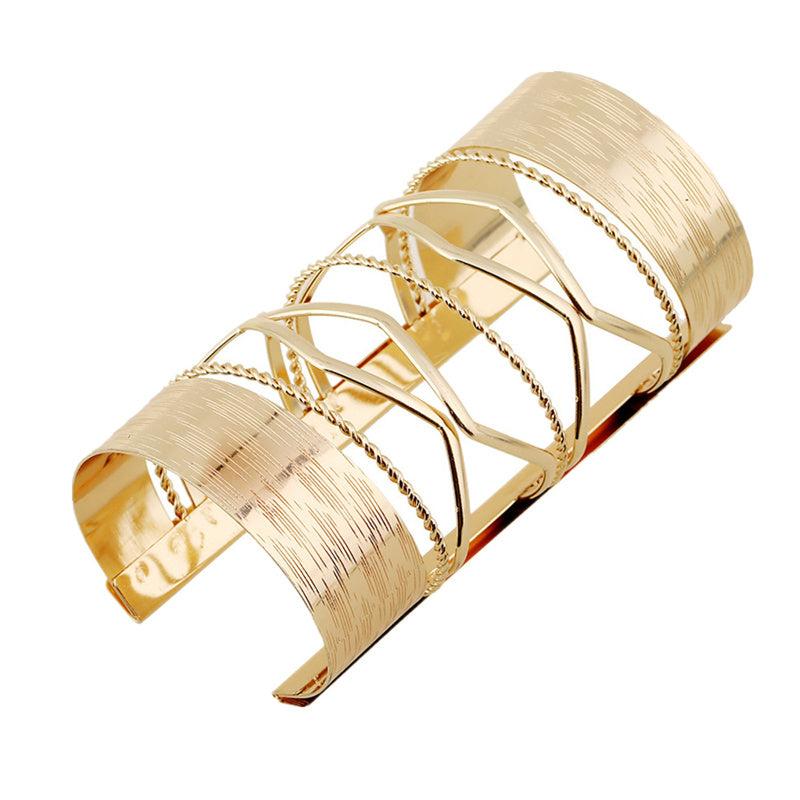 Punk Women Metallic Long  Bangle