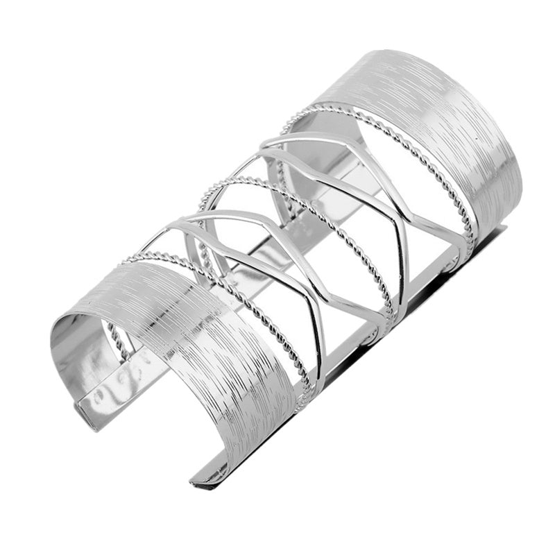 Punk Women Metallic Long  Bangle
