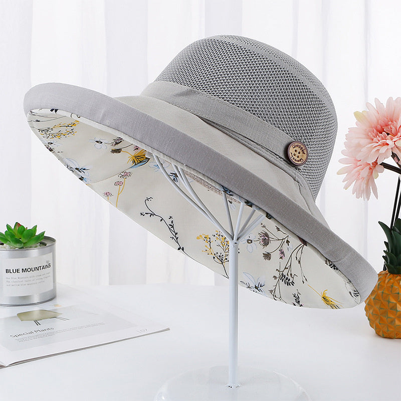 Summer Double Floral Fresh Fisherman Hat