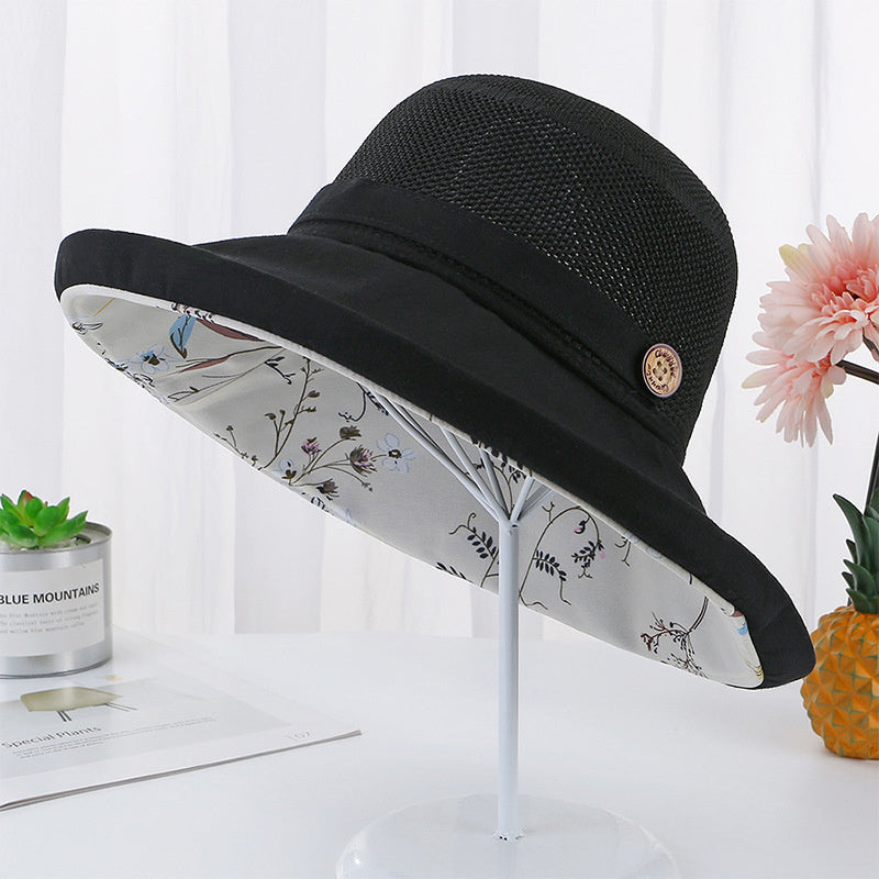 Summer Double Floral Fresh Fisherman Hat