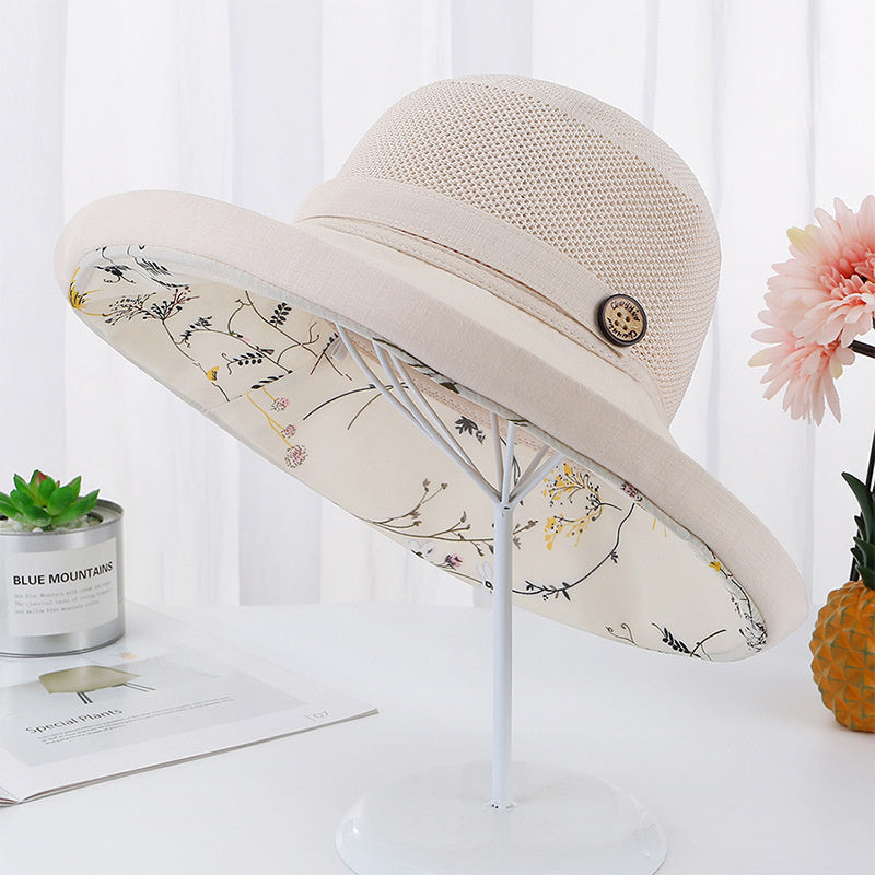 Summer Double Floral Fresh Fisherman Hat