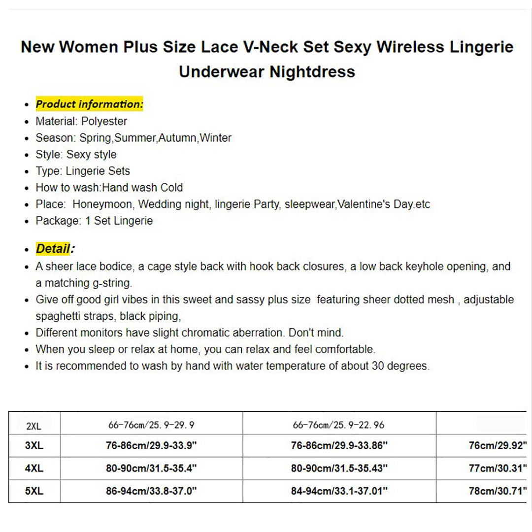 Ziibras™ Sexy Women Nightdress Lace Mesh Lingerie