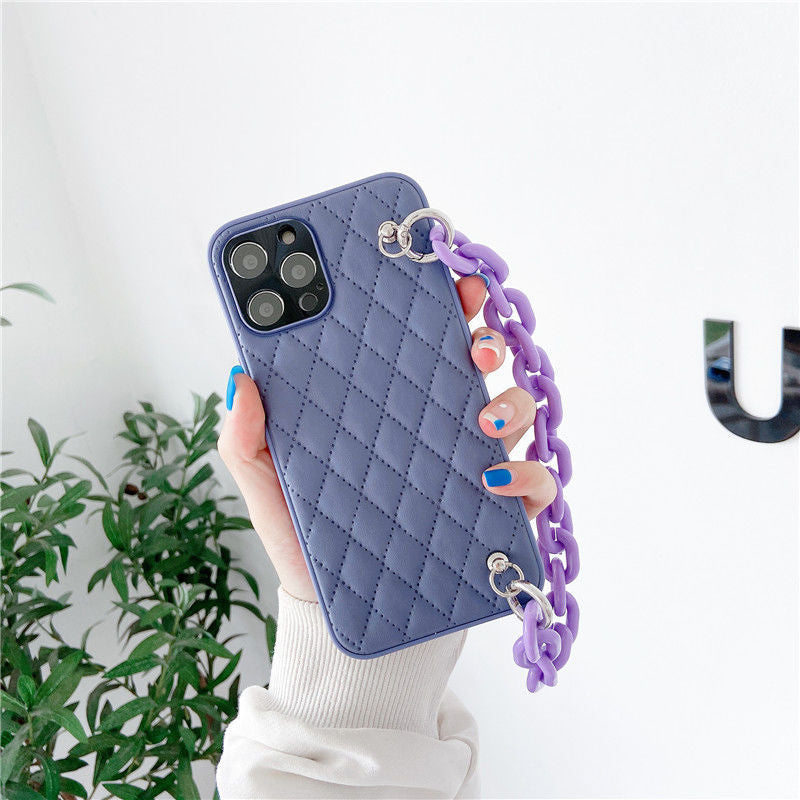 Hand strap shockproof phone case for iPhone12